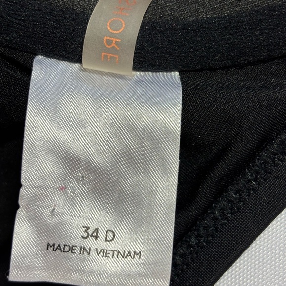 2/$30 Shade & Shore Black Women's Bikini Top Bra Size 34D - Picture 5 of 8